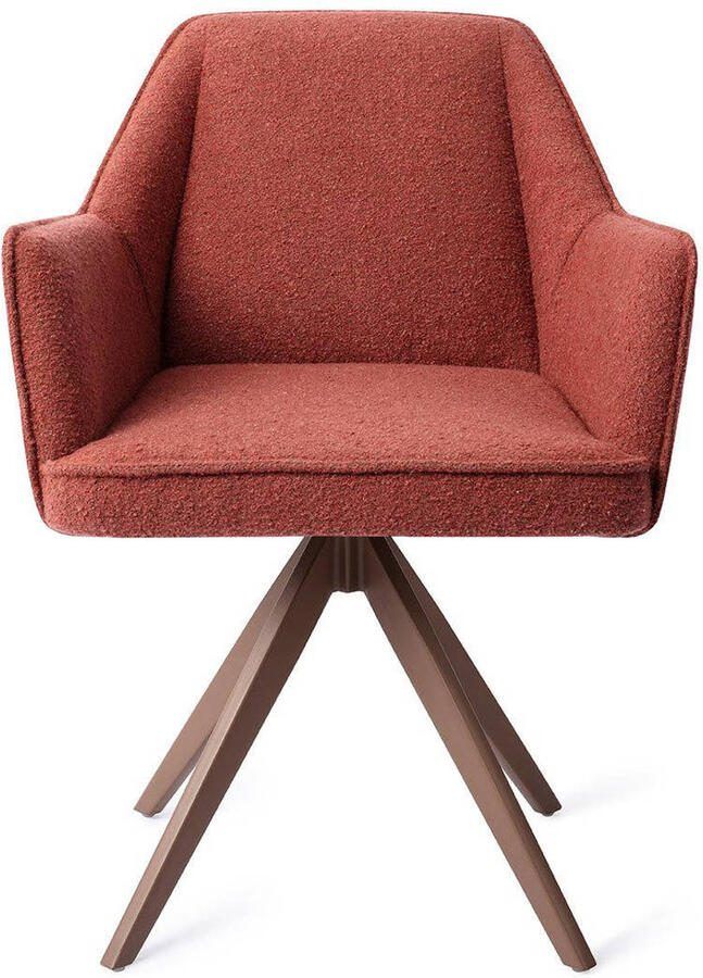 Jesper Home Eetkamerstoel Tome Draaibaar Turn Brown Shabby Saffron