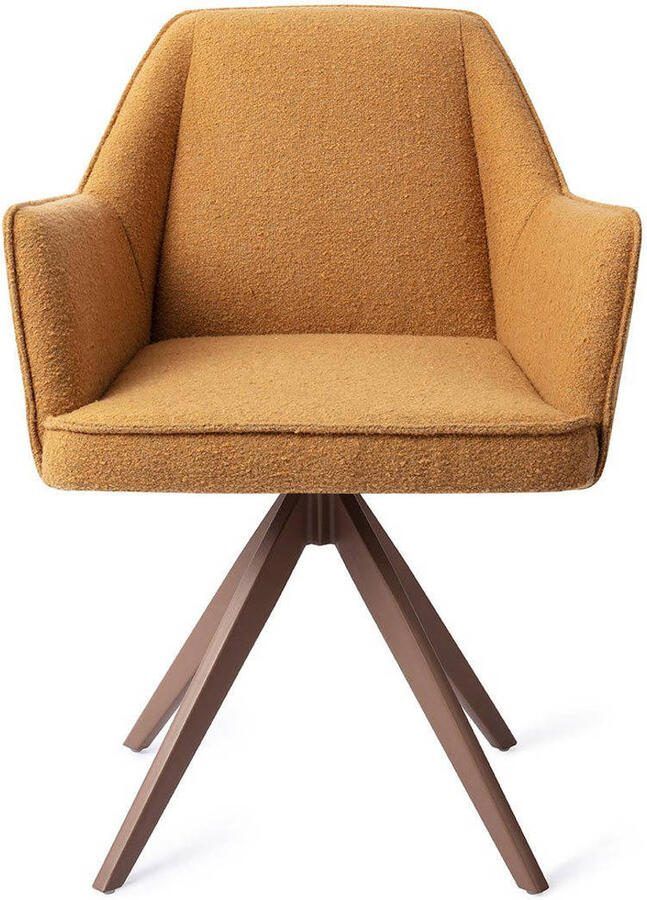 Jesper Home Draaibare Eetkamerstoel Tome Turn Brown Masai Giraffe