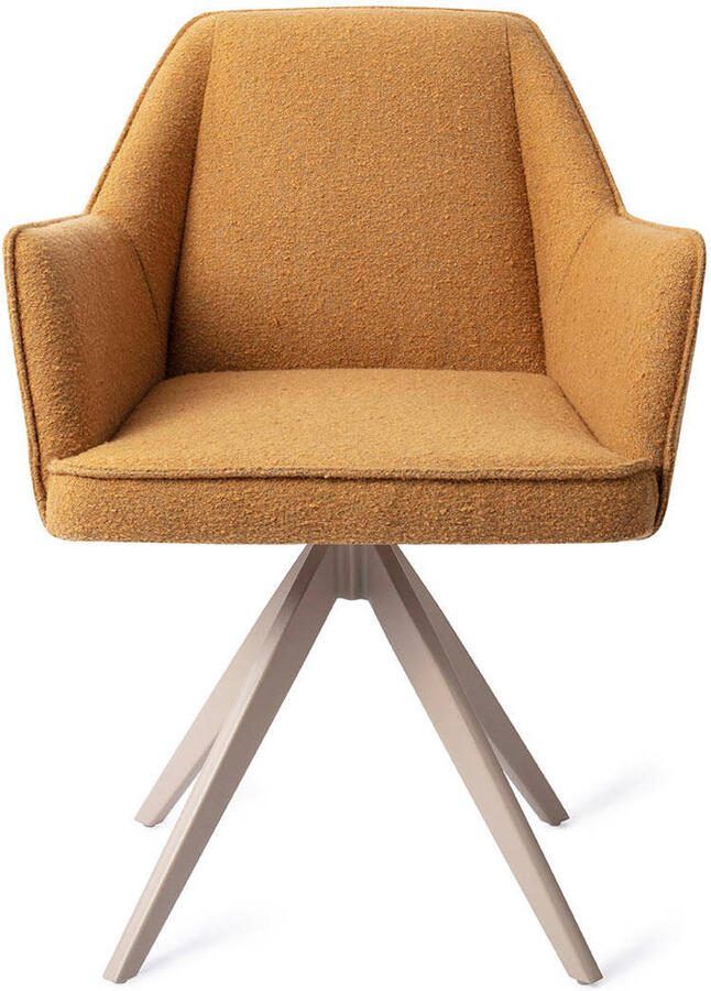 Jesper Home Draaibare Eetkamerstoel Tome Turn Beige Masai Giraffe