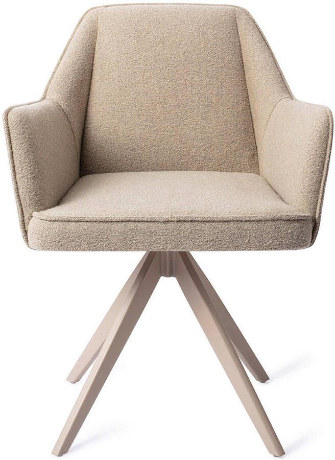 Jesper Home Draaibare Eetkamerstoel Tome Turn Beige Great Greige