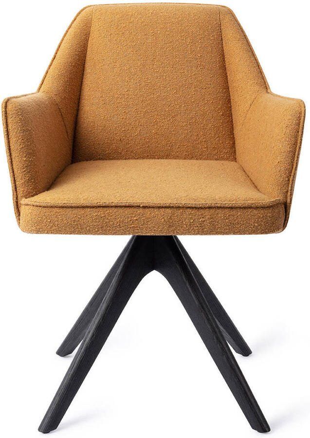 Jesper Home Eetkamerstoel Tome Revolve Oak Black Masai Giraffe