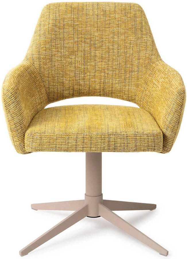 Jesper Home Eetkamerstoel Yanai Quad Beige Lemon Lines