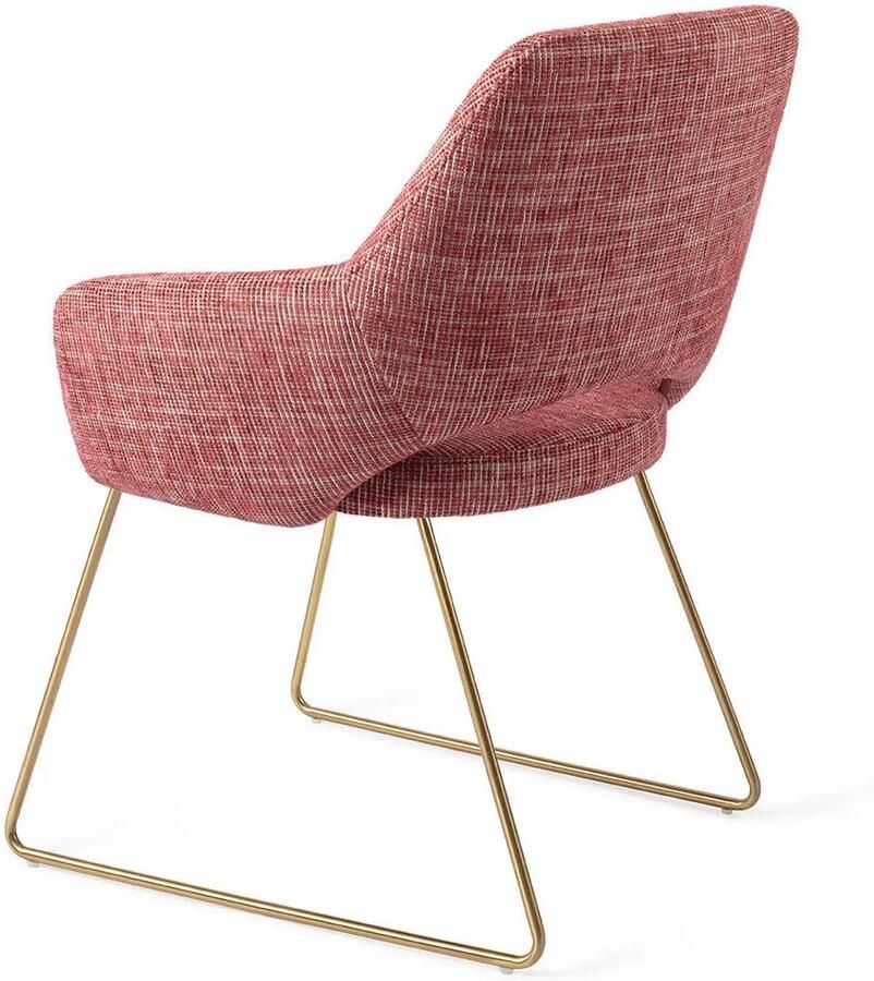 Jesper Home Eetkamerstoel Yanai Slide Gold Berry Bars