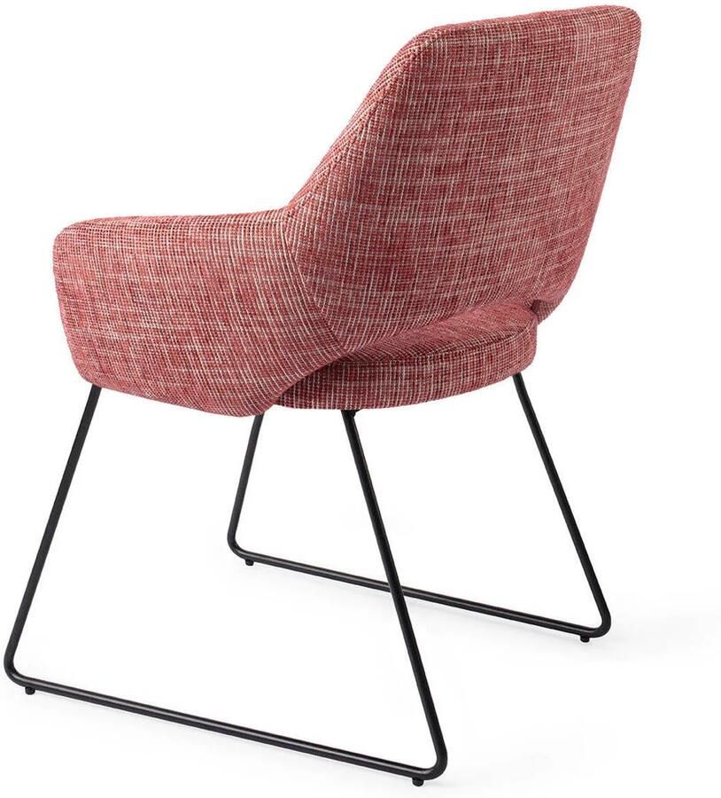 Jesper Home Eetkamerstoel Yanai Slide Black Berry Bars