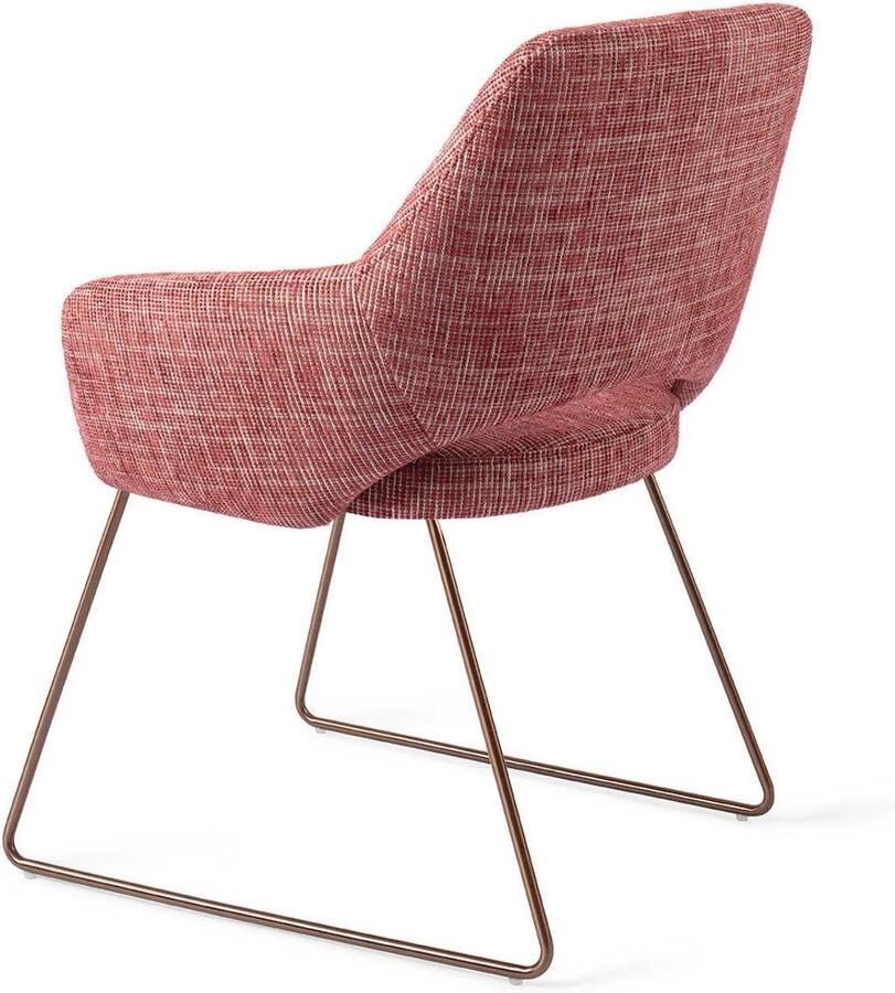 Jesper Home Eetkamerstoel Yanai Slide Rose Berry Bars