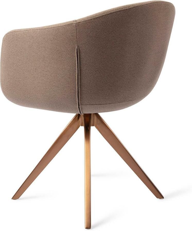 Jesper Home Eetkamerstoel Yuni Turn Rose Draaibaar Mochachacha