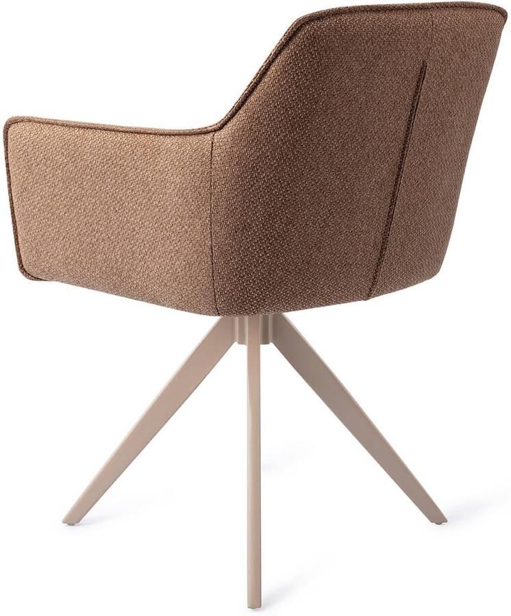 Jesper Home Draaibare Eetkamerstoel Hofu Turn Beige French Toast