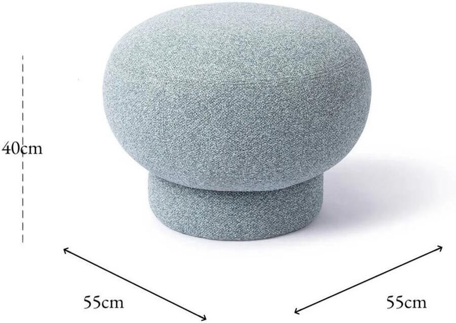 Jesper Home Poef Anoo 55cm Blue Dust