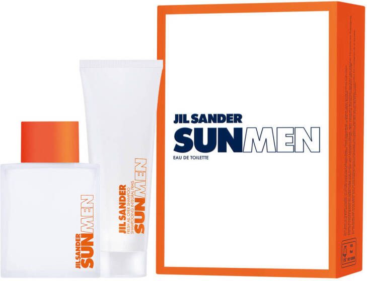 Jil Sander geschenkset Sun Men eau de toilette 75 ml + showergel 75 ml