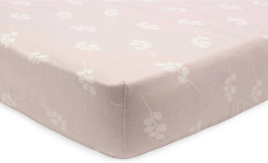 Jollein katoenen jersey ledikant hoeslaken 70x140cm Twig Wild Rose