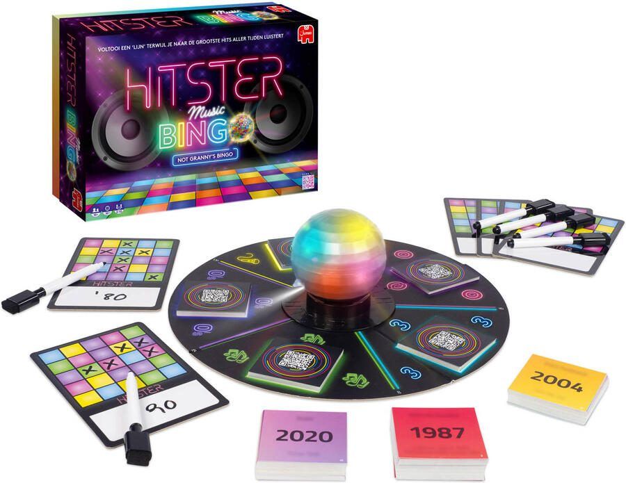 Jumbo Hitster Bingo Nederlandstalig Partyspel Actiespel - Foto 3