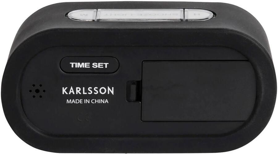 Karlsson Gummy Alarmklok Silicoon 14x7x5cm Zwart - Foto 2