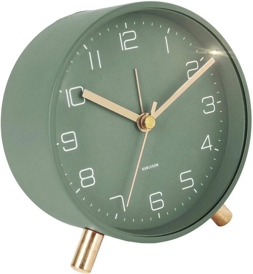 Karlsson wekker Lofty metaal D. 11cm (Kleur: groen) - Foto 2