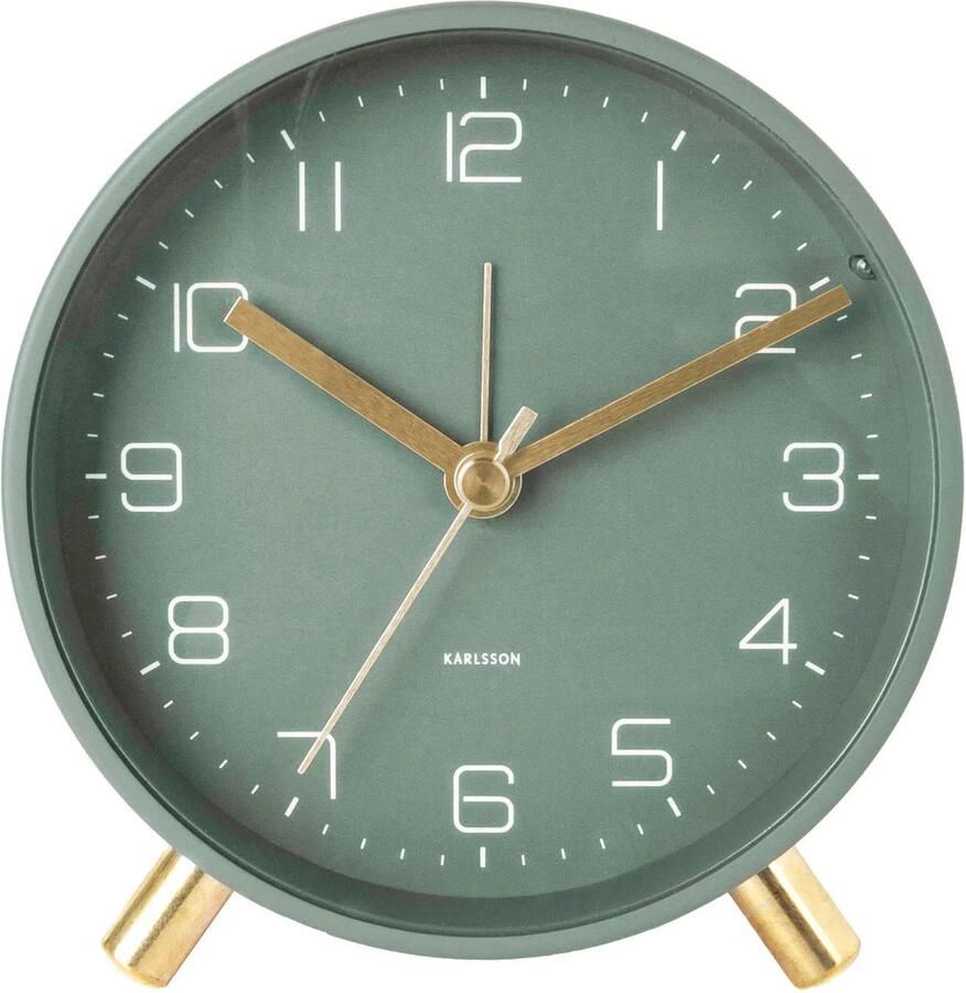 Karlsson wekker Lofty metaal D. 11cm (Kleur: groen) - Foto 3