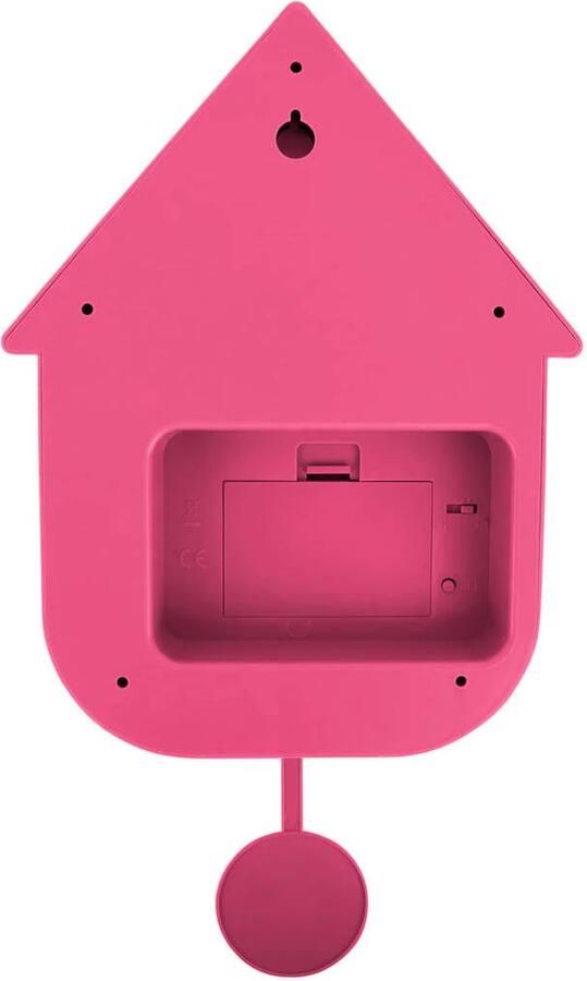Karlsson Wandklok Modern Cuckoo Helderroze - Foto 2