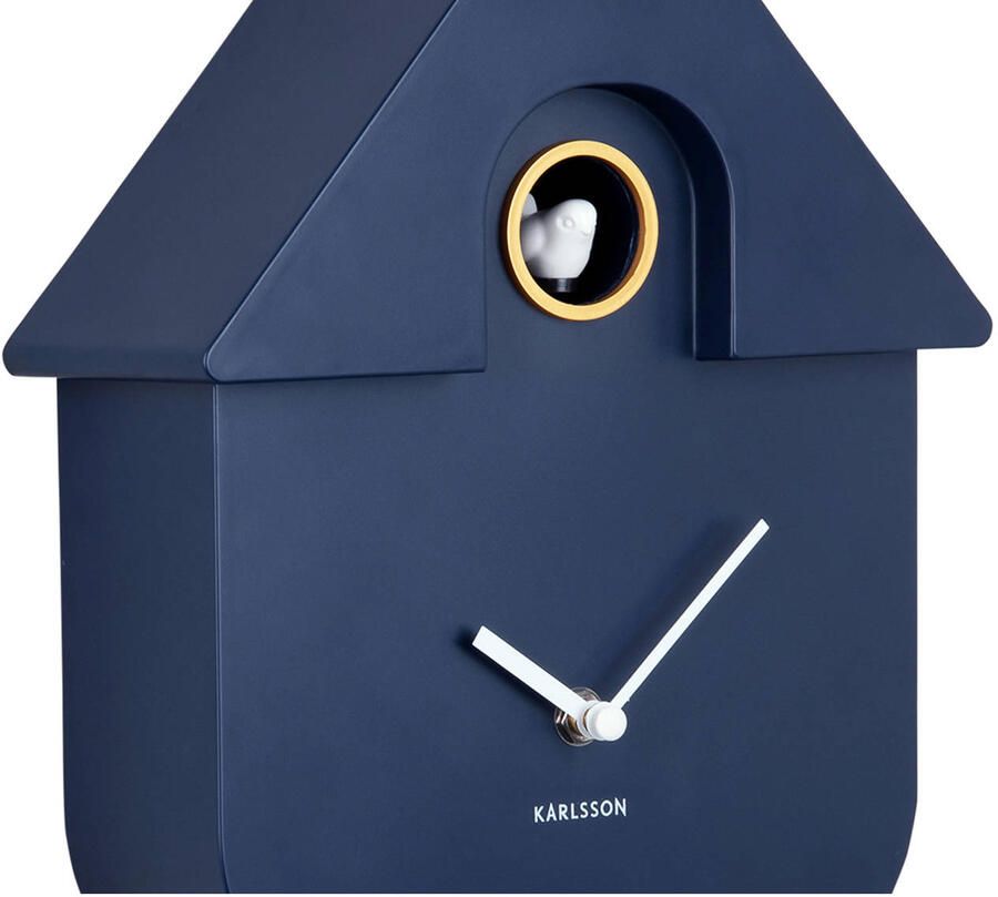 Karlsson Wandklok Modern Cuckoo Blauw 8.5x21.5x41cm Wandklok Modern - Foto 2
