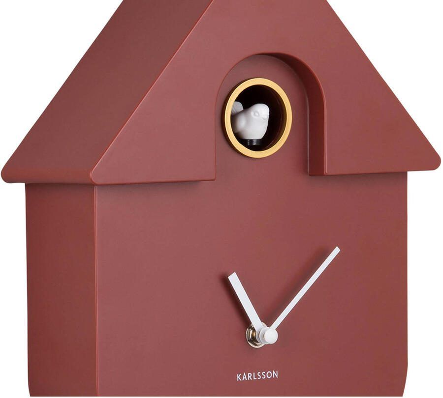 Karlsson Wandklok Modern Cuckoo Okerrood 8.5x21.5x41cm Wandklok Modern - Foto 3