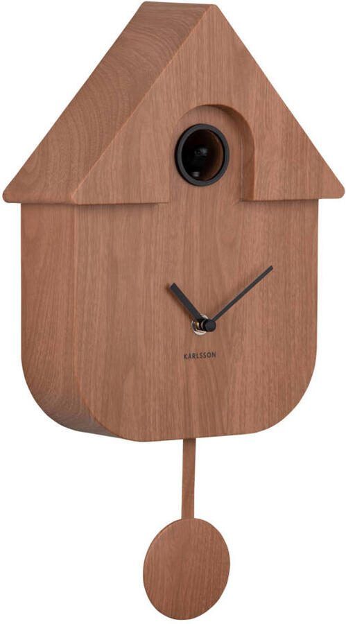 Karlsson wandklok cuckoo klok donker hout bruin