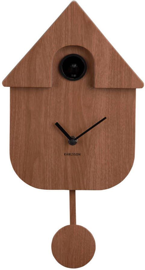 Karlsson Wandklok Modern Cuckoo Bruin 8.5x21.5x41cm Wandklok Modern - Foto 2