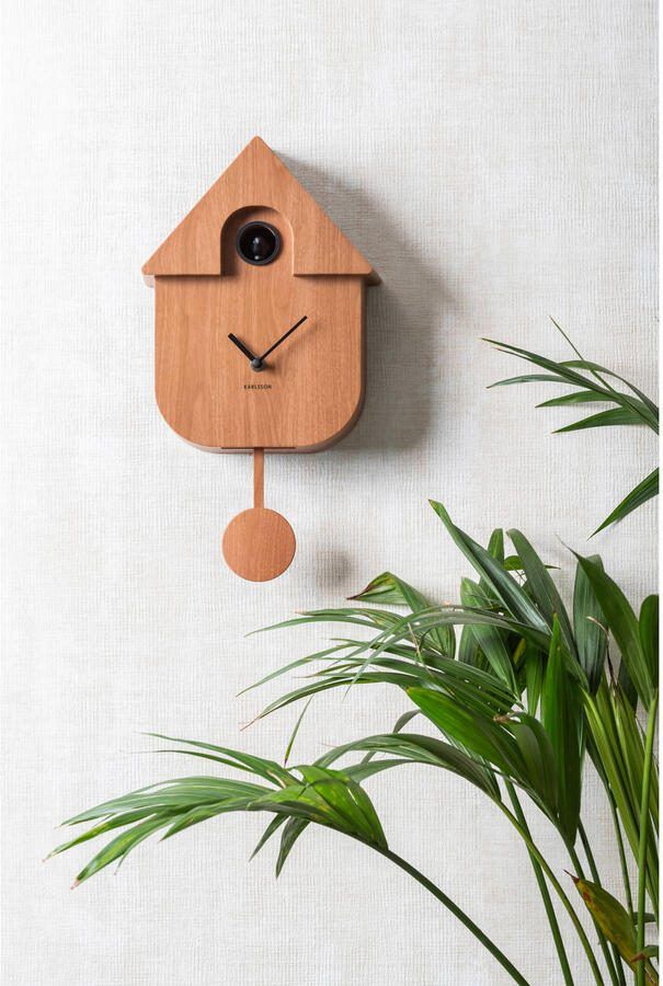 Karlsson Wandklok Modern Cuckoo Bruin 8.5x21.5x41cm Wandklok Modern - Foto 3