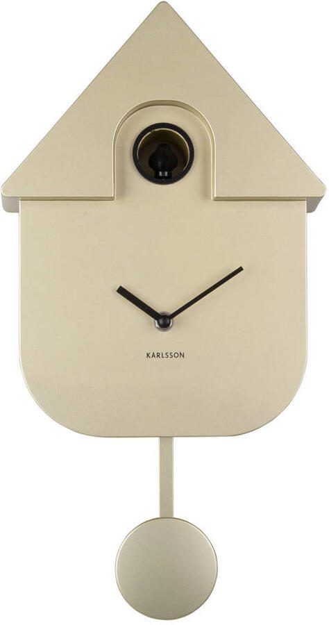 Karlsson Wall Clock Modern Cuckoo Metallic - Foto 3