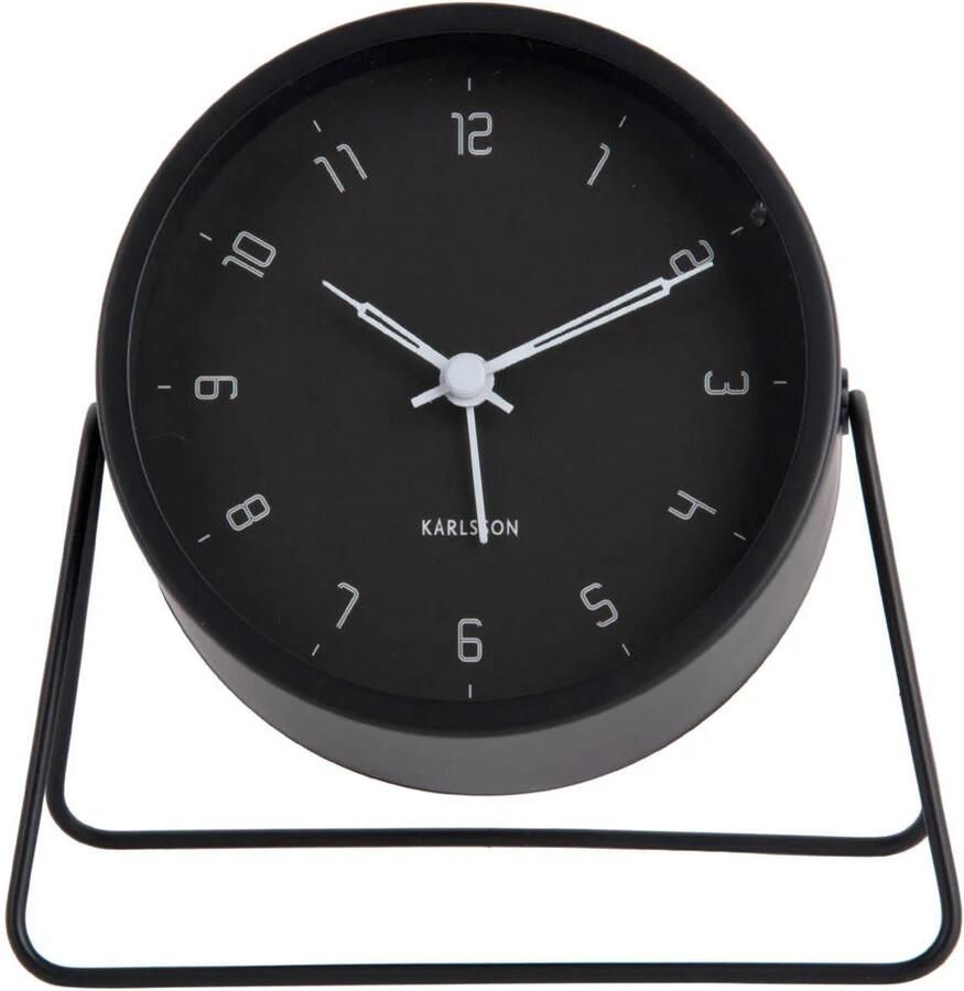 Karlsson Alarm Clock Stark Iron Matt Black