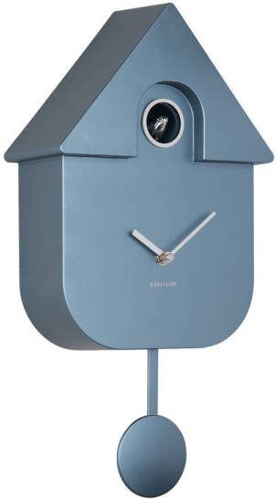 Karlsson Wall Clock Modern Cuckoo Metallic