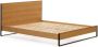 Kave Home Bed Taiana van eikenfineer en stalen poten met zwart geschilderde afwerking 160 x 200 cm - Thumbnail 4