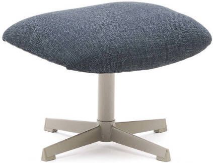 Kave Home Hocker Jaspe Structuurstof Blauw