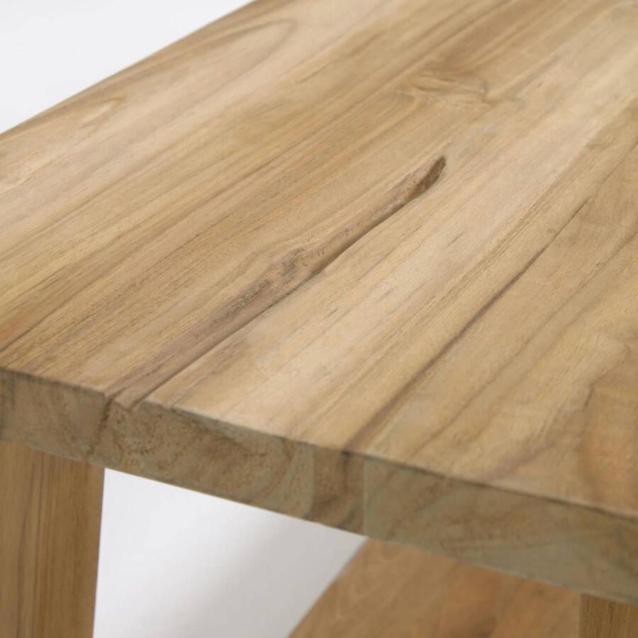 Kave Home Bankje Safara van massief gerecycled teakhout 150 cm