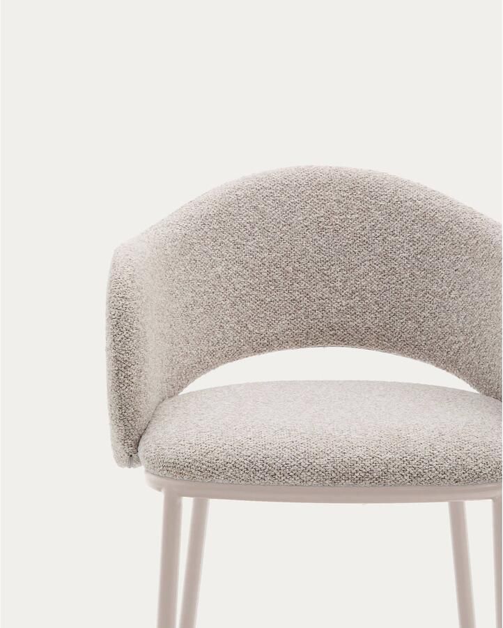 Kave Home Barkruk Maina Chenille (zithoogte 65cm)