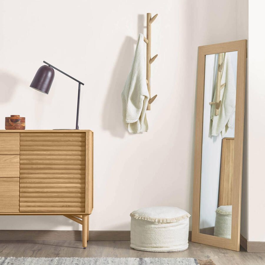 Kave Home Lenon eikenhout dressoir 200 x 86 cm van massief hout en eikenfineer FSC MIX Credit