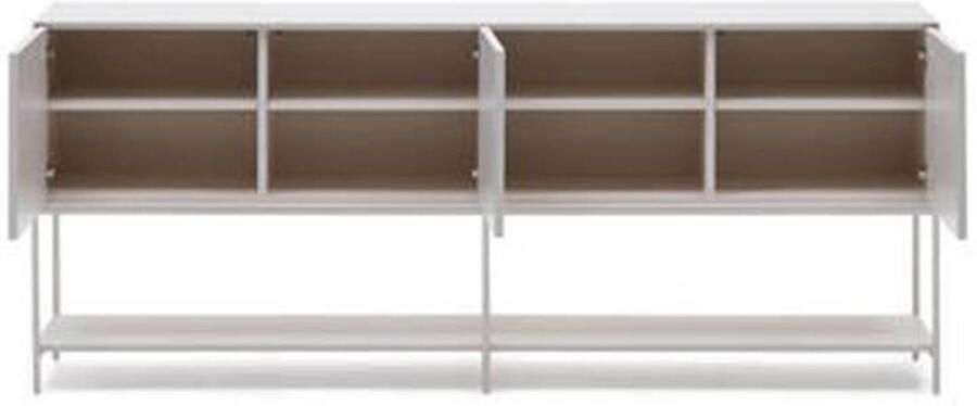 Kave Home Vedrana-dressoir met 3 deuren witgelakt MDF 195 x 80 cm