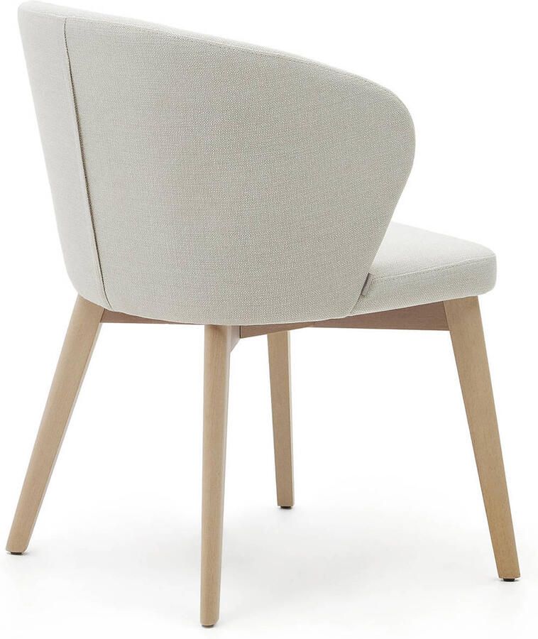 Kave Home Eetkamerstoel Darice Naturel onderstel Beige