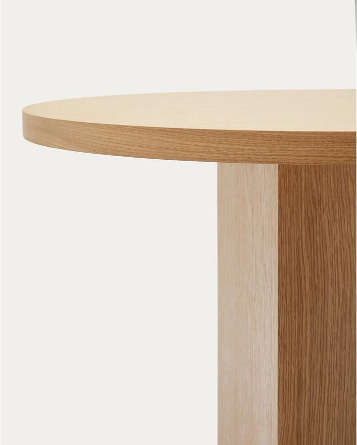 Kave Home Ovale Eettafel Nealy Eikenfineer 240 x 100cm Naturel Ovaal