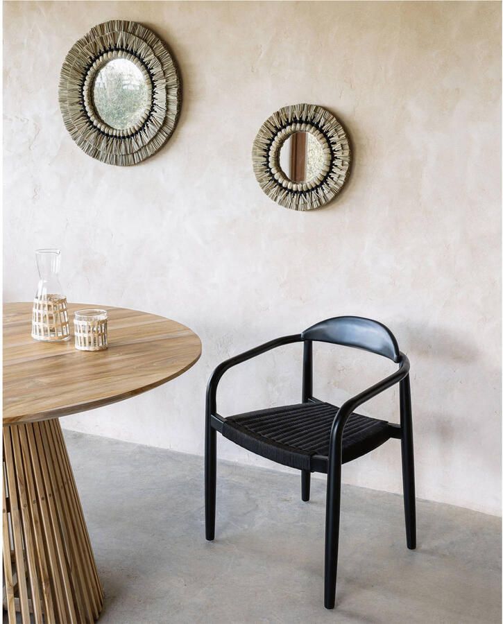 Kave Home Ronde Eettafel Jeanette Teakhout 120cm Naturel - Foto 5