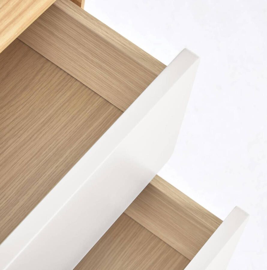 Kave Home Anielle nachtkastje in massief essenfineer 50 x 58 4 cm - Foto 3