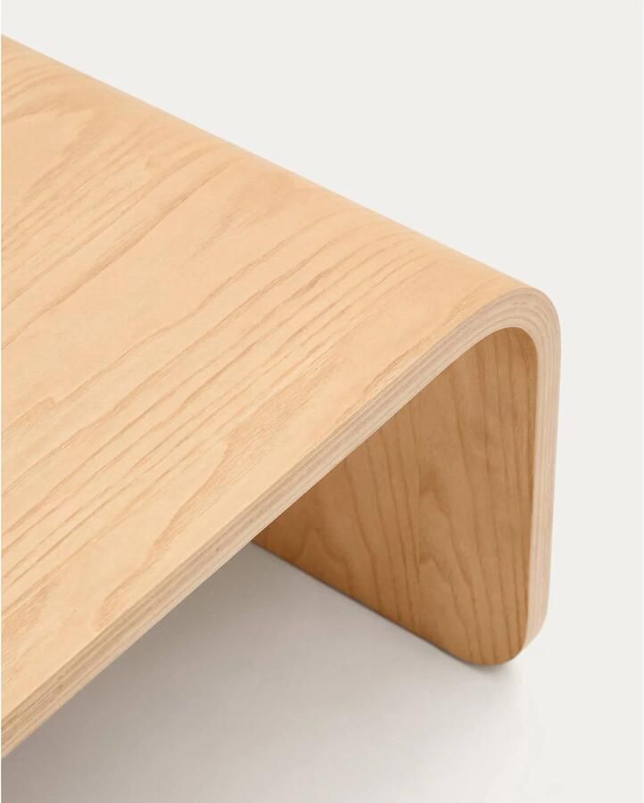 Kave Home Salontafel Olaria Terracotta en eiken 110 x 60cm Bruin