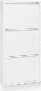 Kave Home Schoenenrek Ode 50 x 103 cm 3 deuren wit