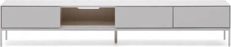 Kave Home Vedrana-TV-meubel met 3 laden witgelakt MDF 195 x 35 cm - Foto 3