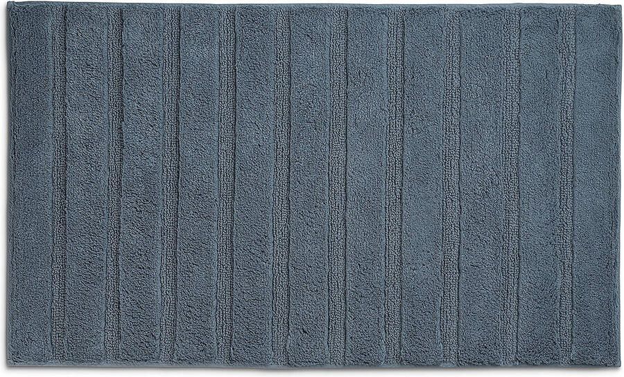Kela Badmat 120 x 70 cm Katoen Rook Blauw Megan
