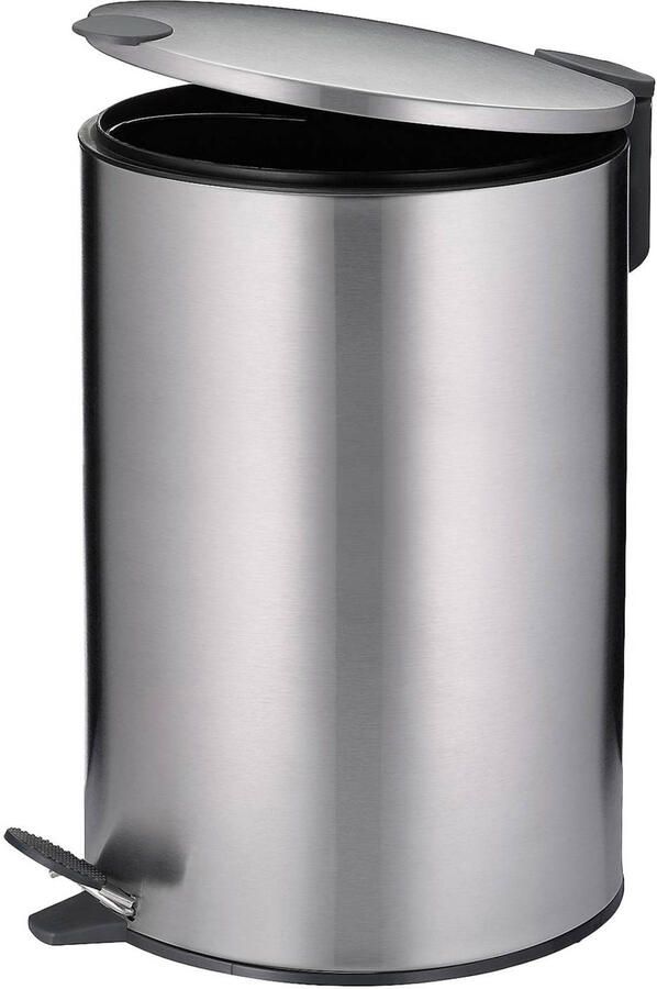Kela Pedaal Afvalemmer 12 L Zilver | Mats