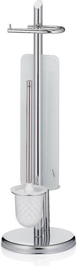 Kela Wc-borstel en Toiletrollen houder Zilver | Ken