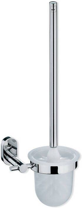 Kela Toiletborstel Met Houder Lucido 43 X 15 Cm Rvs Zilver wit