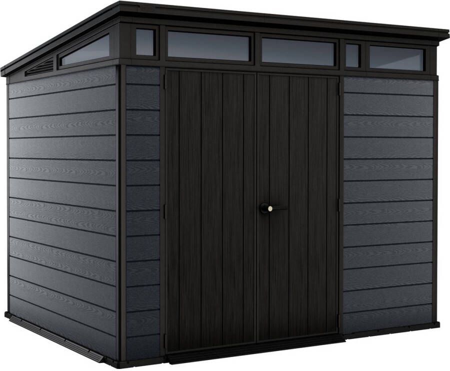 Keter Tuinhuis Cortina 97 Kunststof Antraciet 277x218x226 Cm 6 04m²