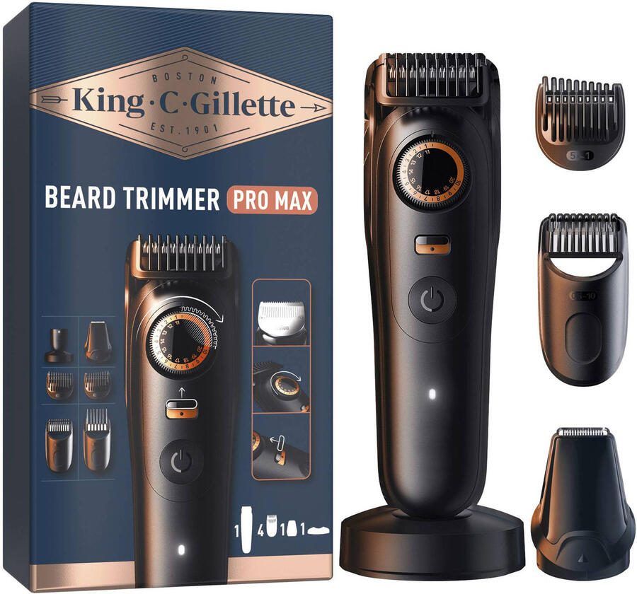 King C. Gillette Draadloze Baardtrimmer PRO MAX