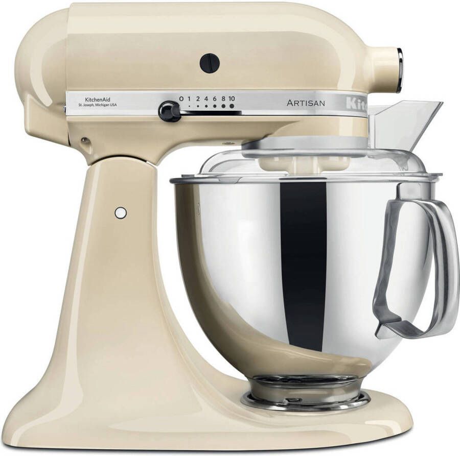 KitchenAid Keukenrobot Keukenmachine Artisan met extra accessoires Moederdag cadeautje 4 8 L Almond Cream - Foto 2