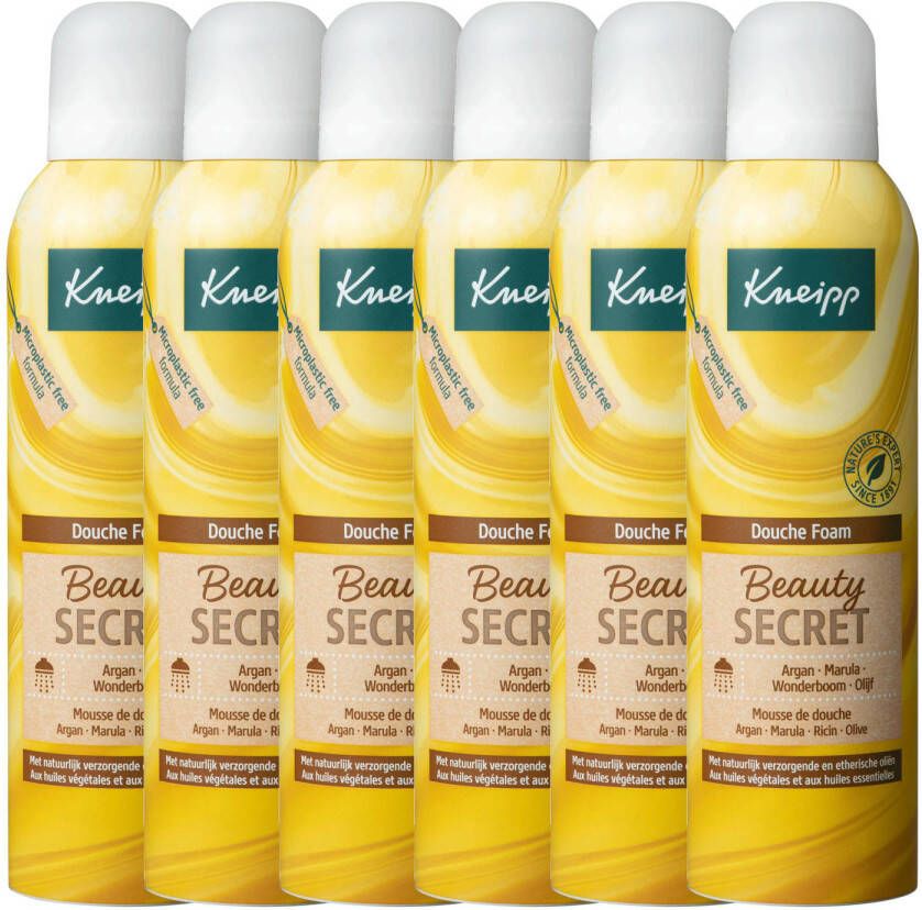 Kneipp Beauty Secret douchefoam 6 x 200 ml voordeelverpakking