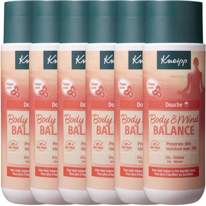 Kneipp Body & Mind Balance douchegel voordeelverpakking 6 x 200 ml