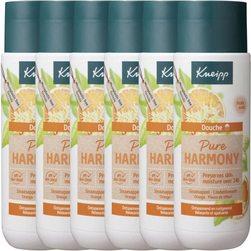 Kneipp Pure Harmony douchegel 6 x 200ml voordeelverpakking